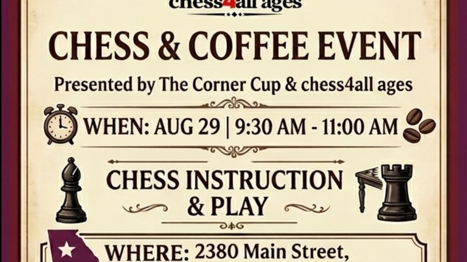 Saturday Morning Chess Club Corner Cup Main
