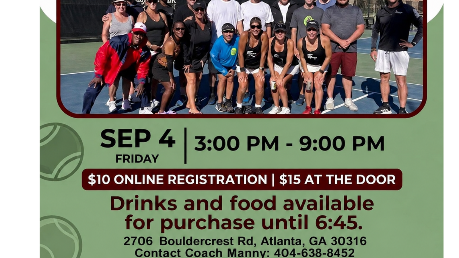 US Open watch party and doubles play