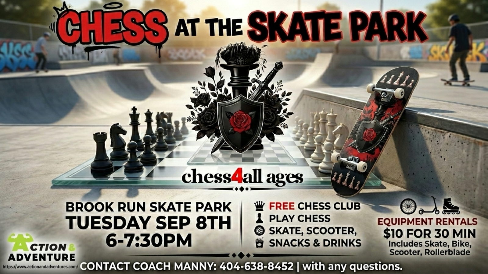 Chess at the skate park