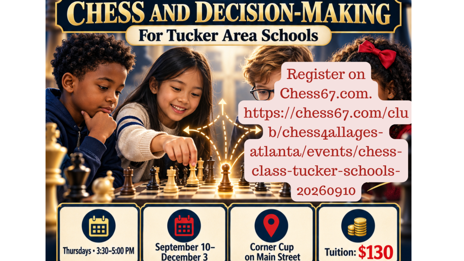 Chess Class Tucker schools