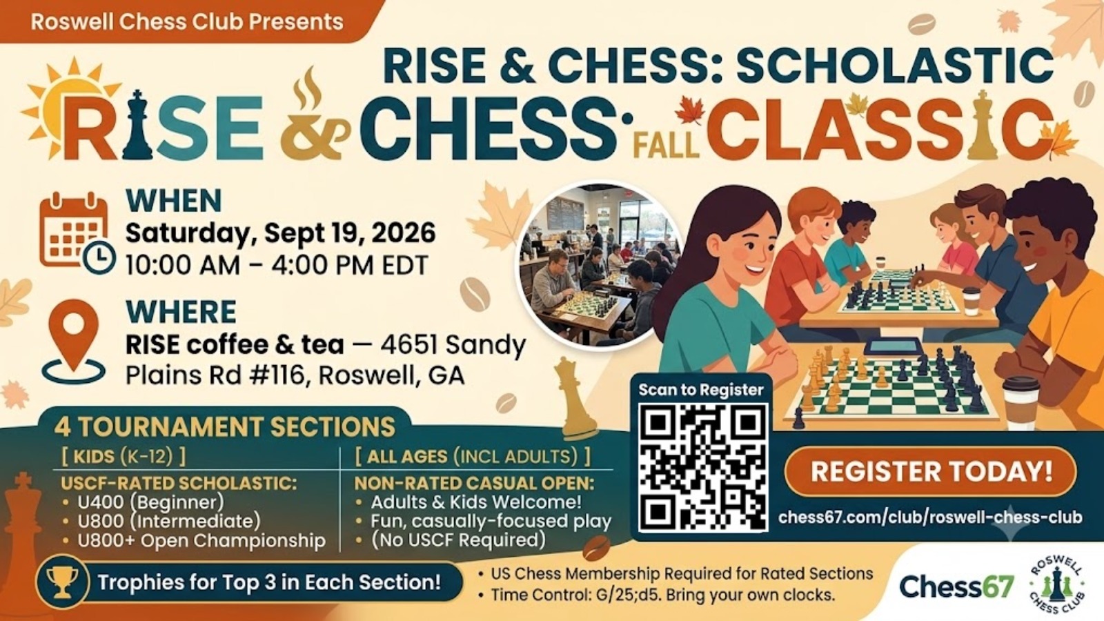 Rise & Chess: Scholastic Fall Classic