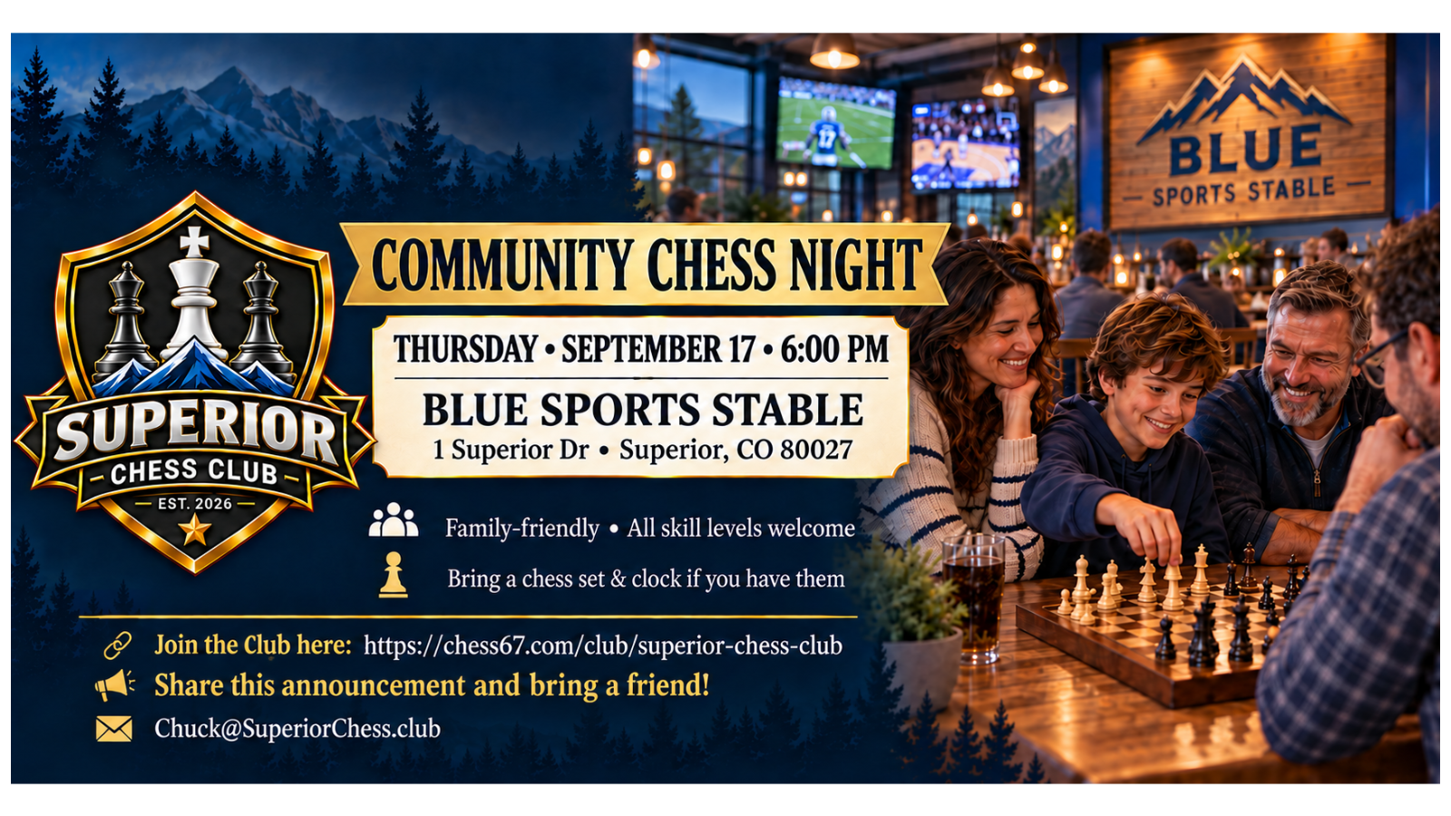 Family Chess Night!