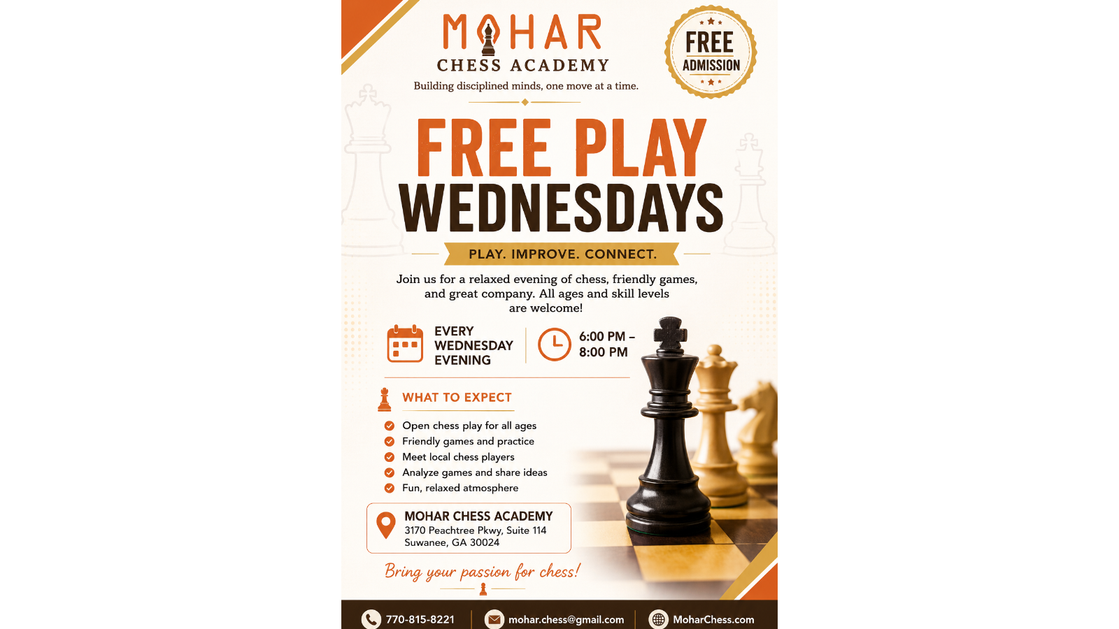 Free Play Wednesdays