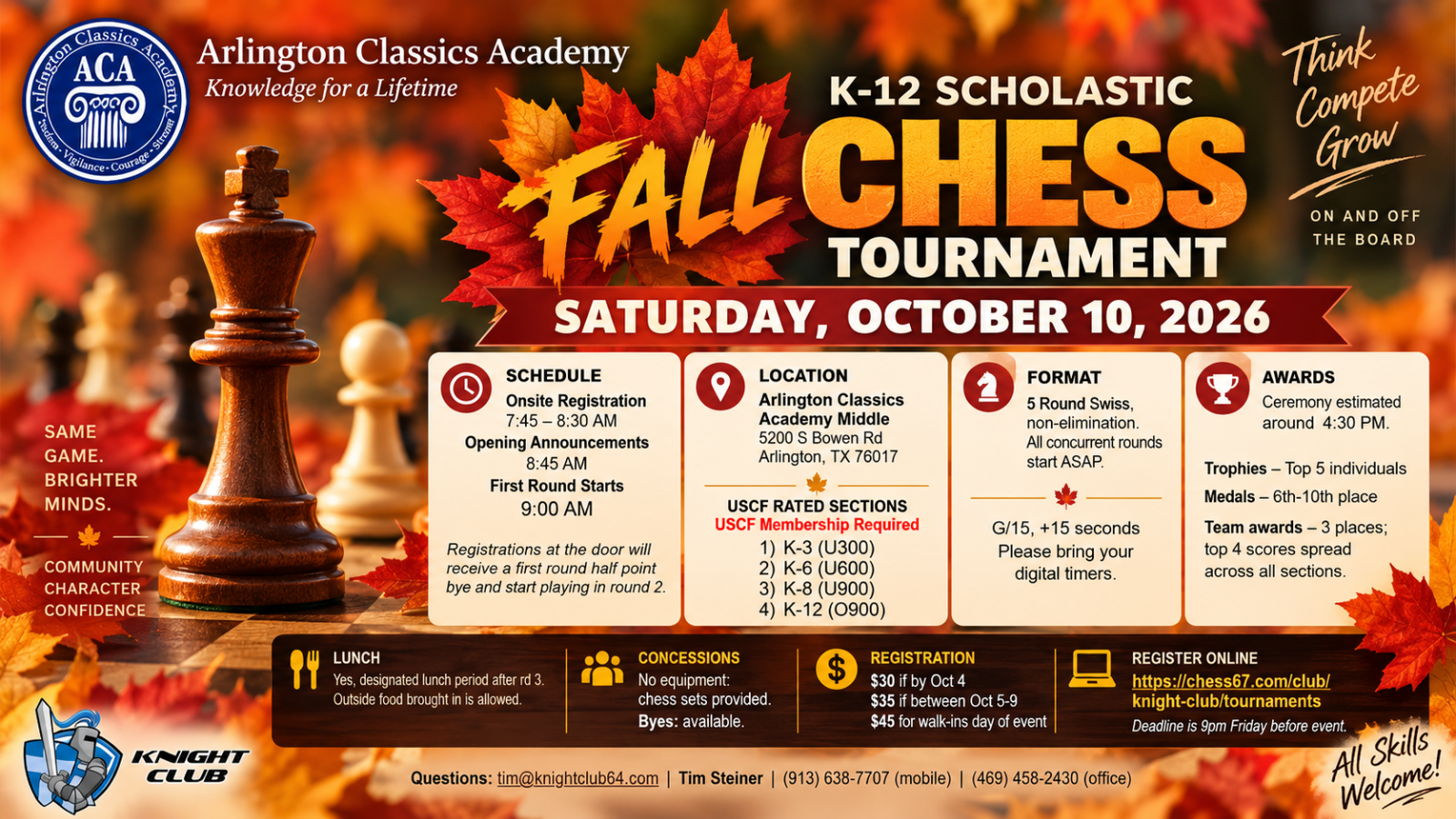 ACA Fall Scholastic