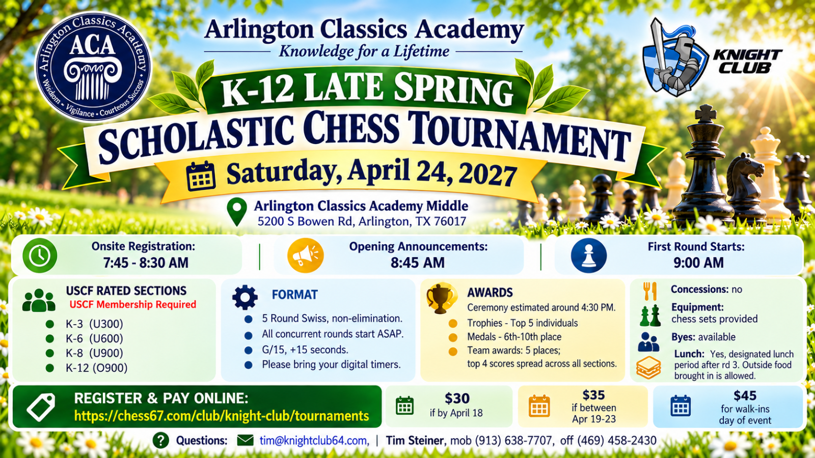 ACA Late Spring Scholastic